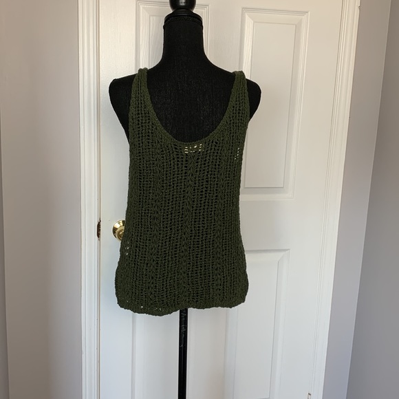 Hollister Green Knitted Stitch Sleeveless Top - Picture 2 of 5